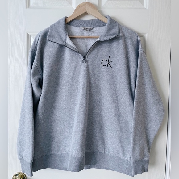 Calvin Klein Quarter Zip Sweater M - Picture 1 of 3